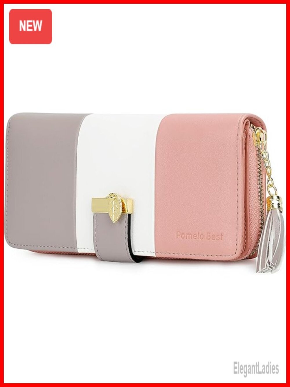 Bifold RFID Blocking Wallet with 11 Card Slots and Coin Pocket